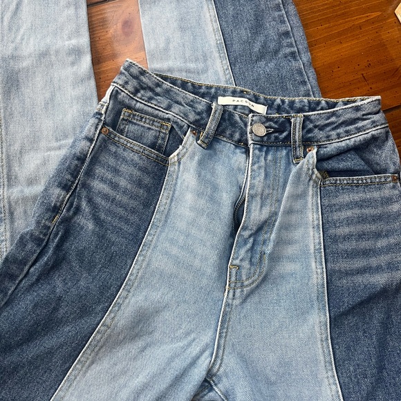 PacSun Two Tone Blue Denim 90s Boyfriend Jeans. Size 25 - Picture 3 of 10
